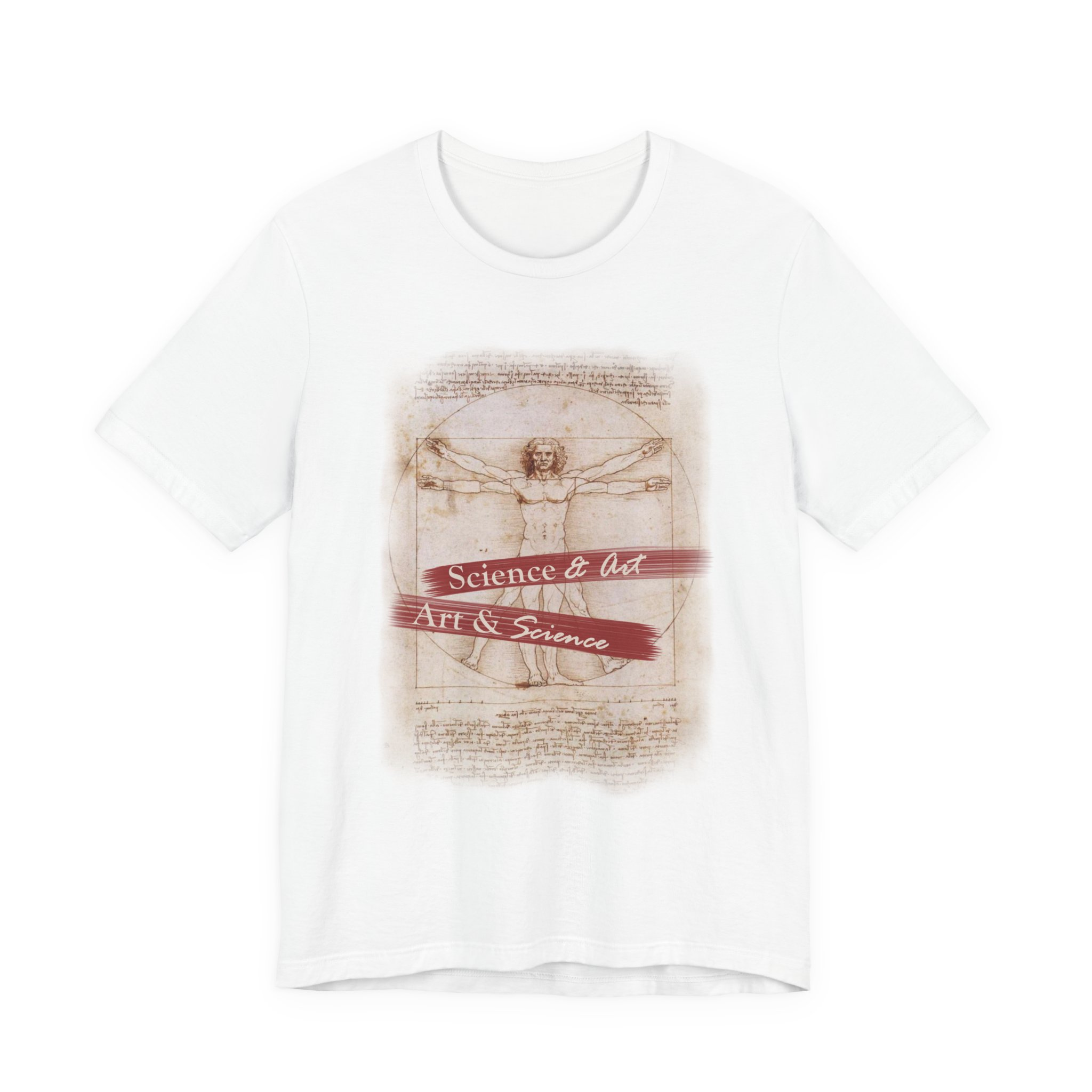 Vitruvian Man science & art tee | Leonardo da Vinci sketch shirt