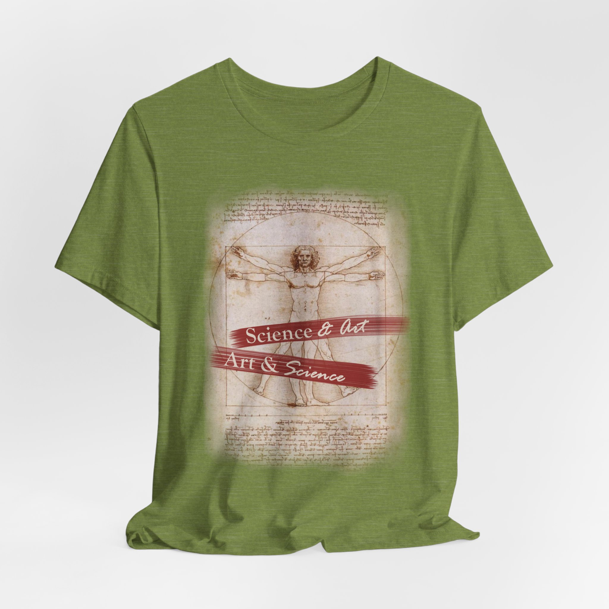 Vitruvian Man science & art tee | Leonardo da Vinci sketch shirt - Image 15