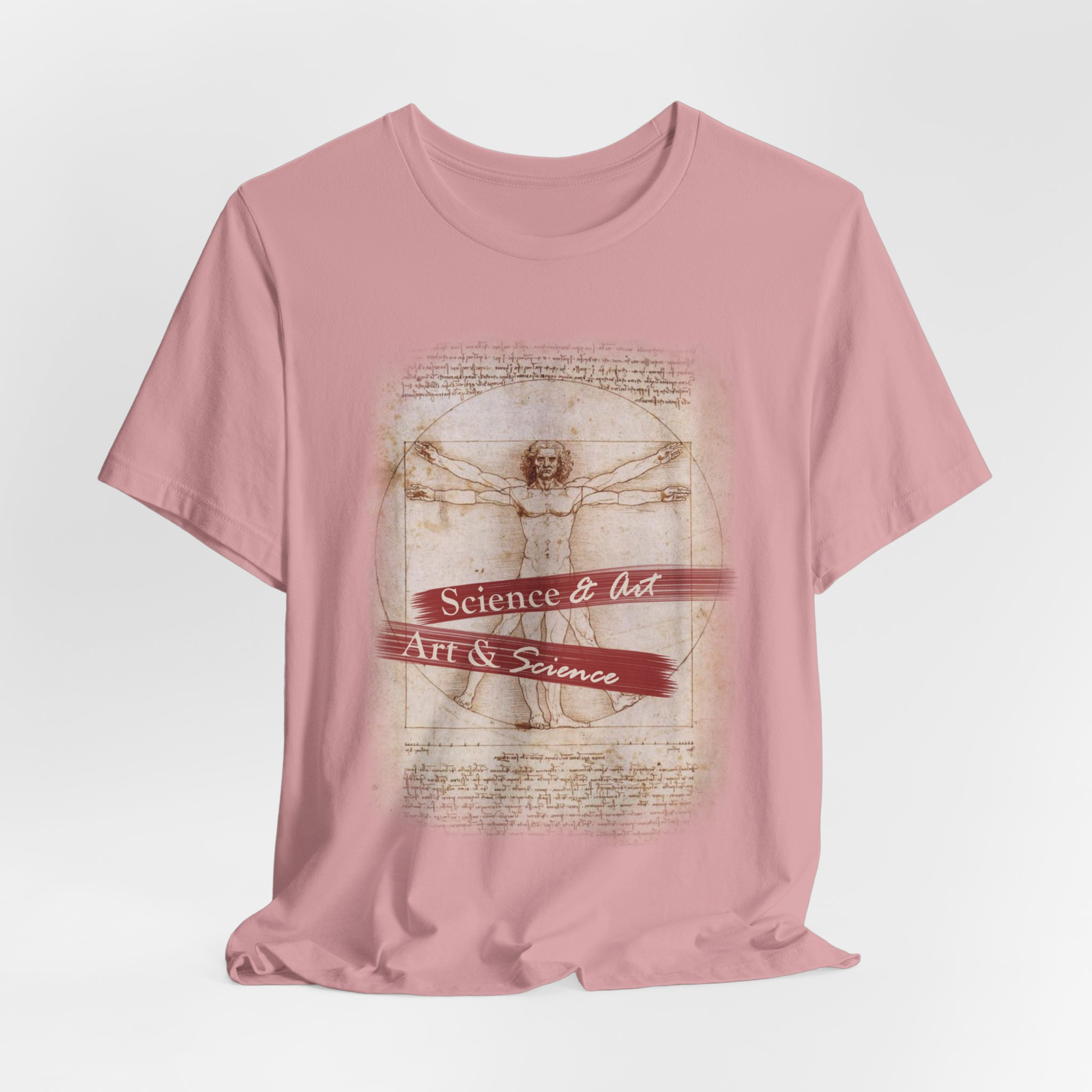 Vitruvian Man science & art tee | Leonardo da Vinci sketch shirt - Image 23