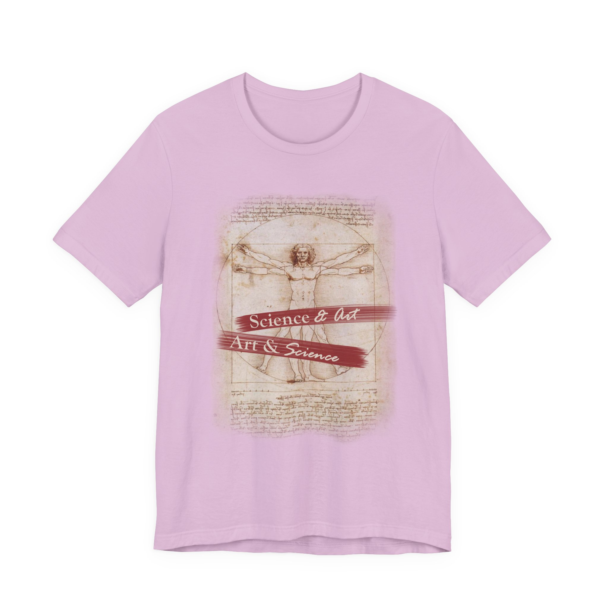 Vitruvian Man science & art tee | Leonardo da Vinci sketch shirt - Image 16
