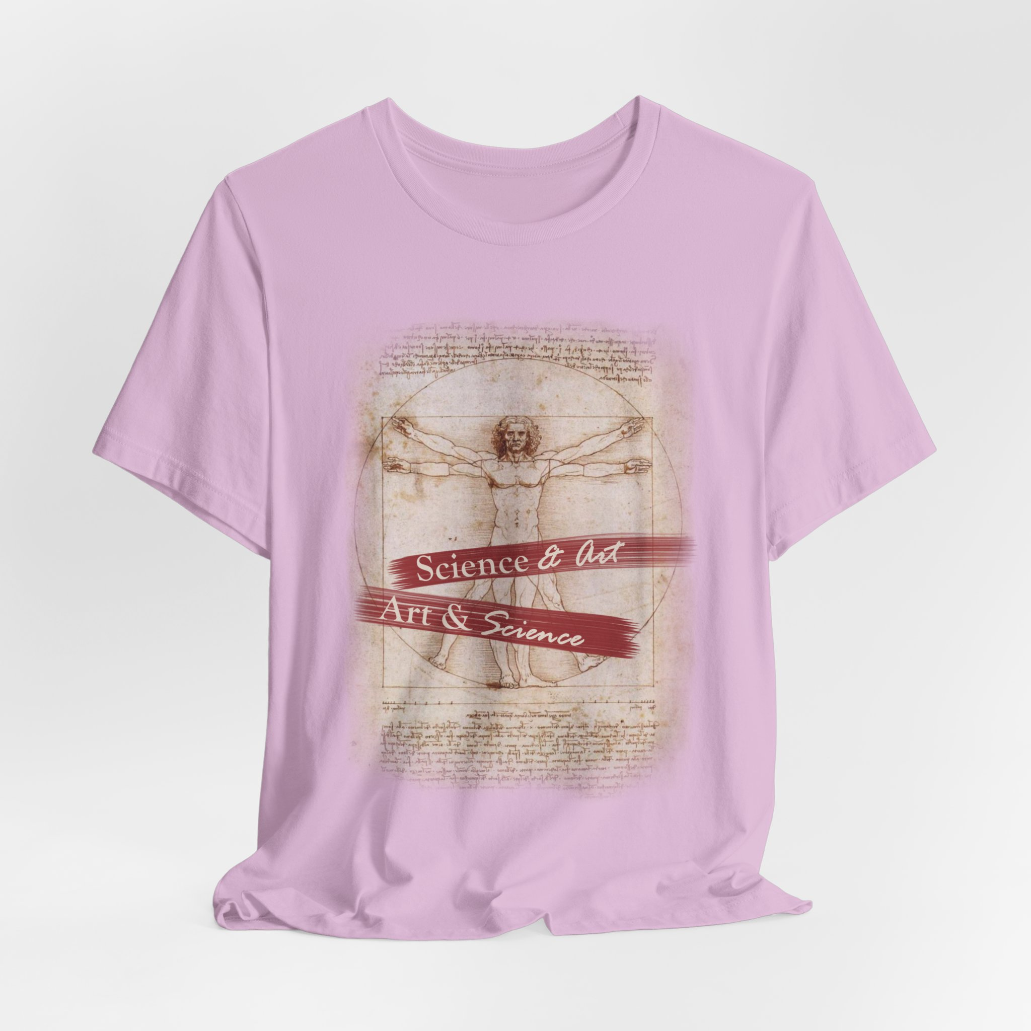 Vitruvian Man science & art tee | Leonardo da Vinci sketch shirt - Image 19