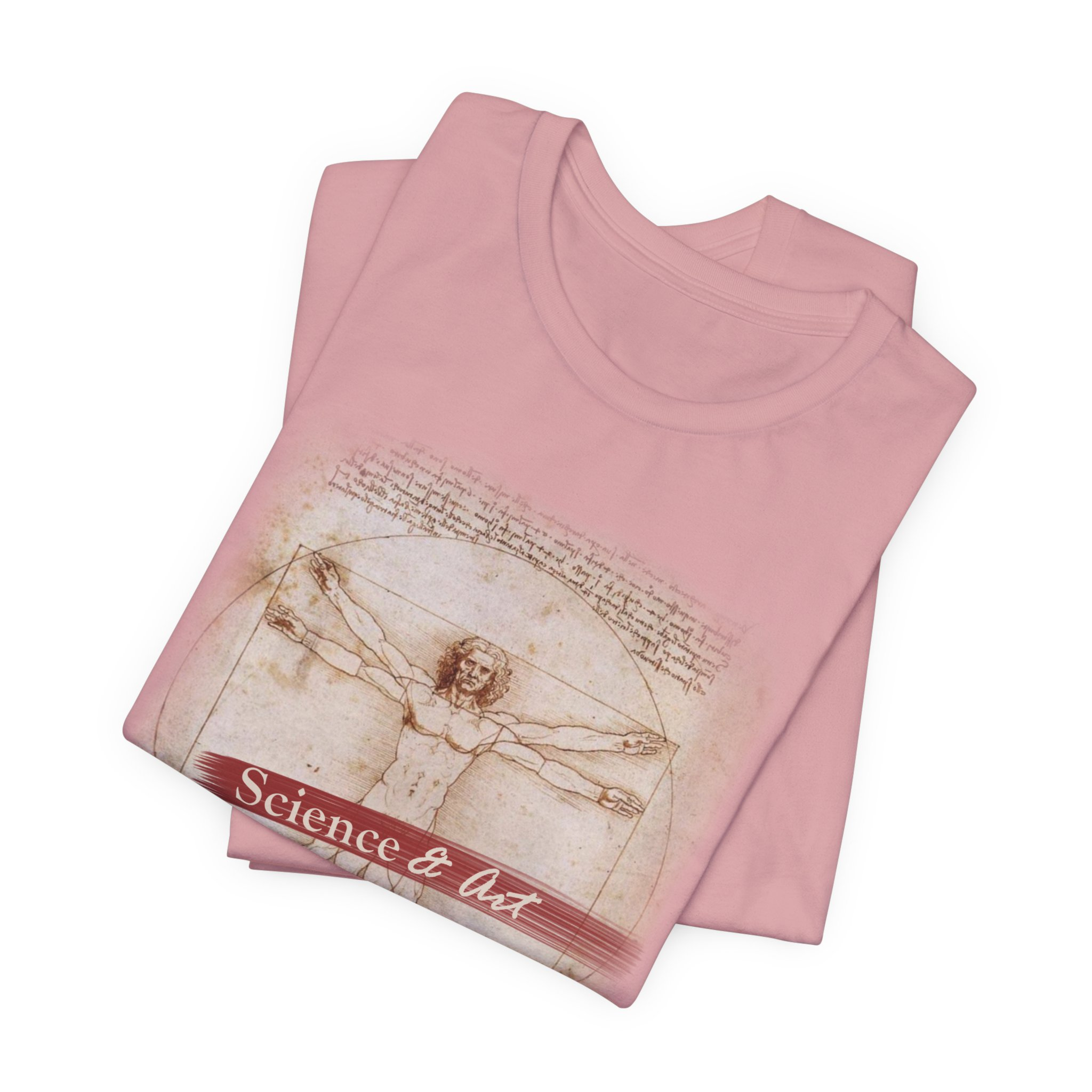 Vitruvian Man science & art tee | Leonardo da Vinci sketch shirt - Image 22