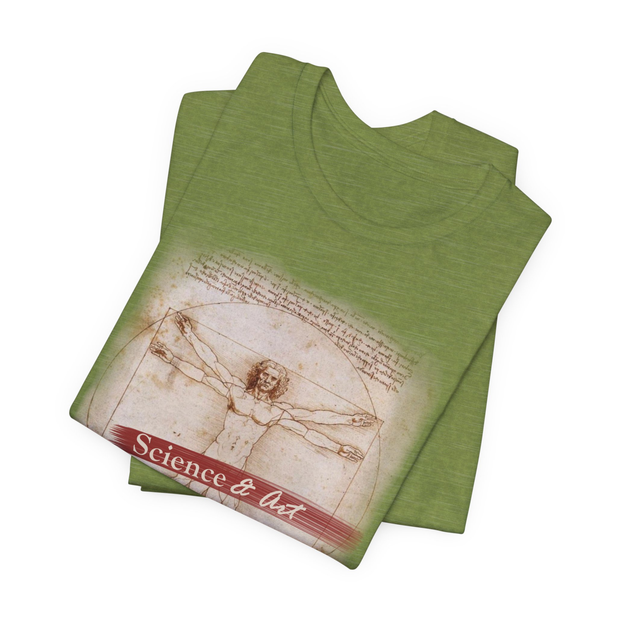 Vitruvian Man science & art tee | Leonardo da Vinci sketch shirt - Image 14