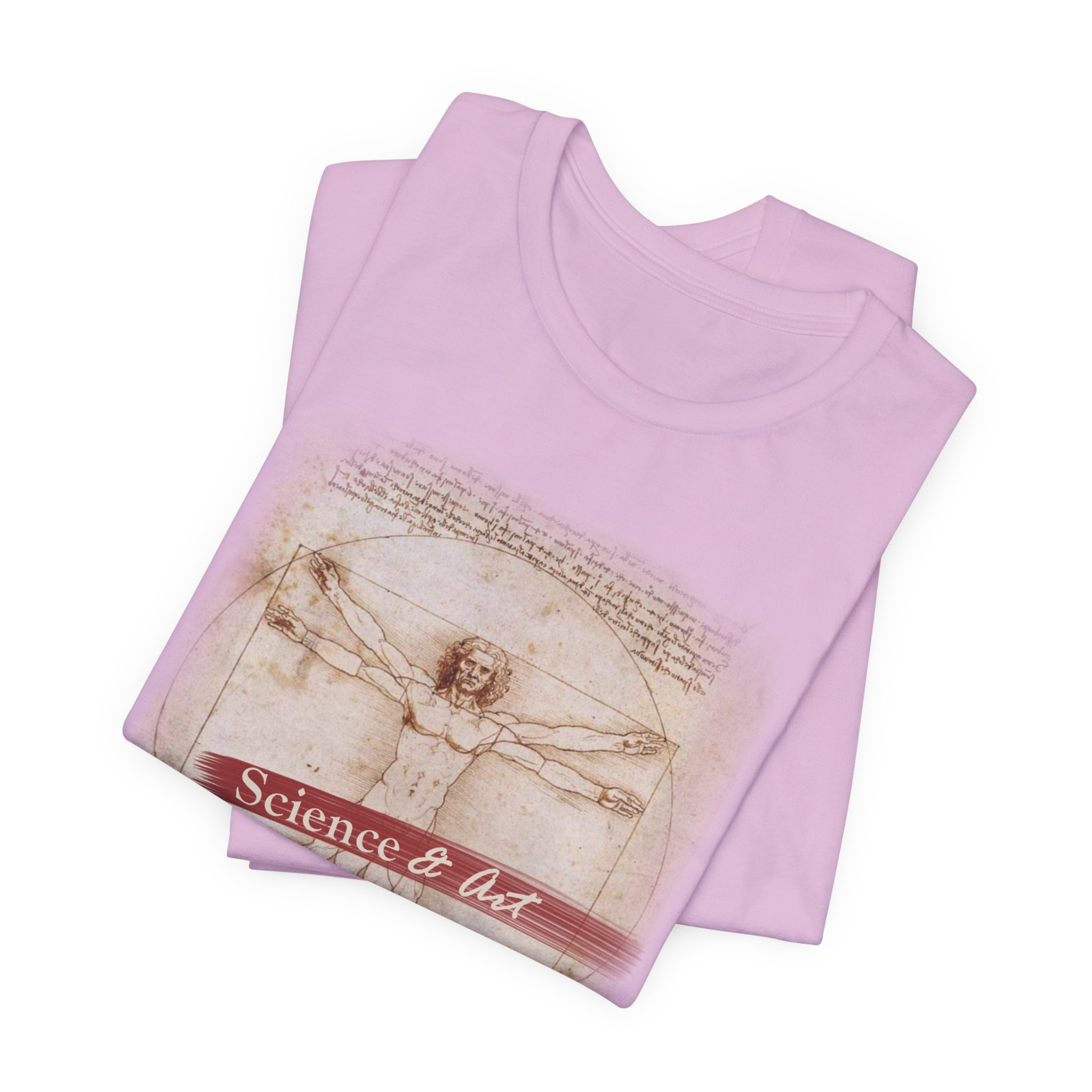 Vitruvian Man science & art tee | Leonardo da Vinci sketch shirt - Image 18