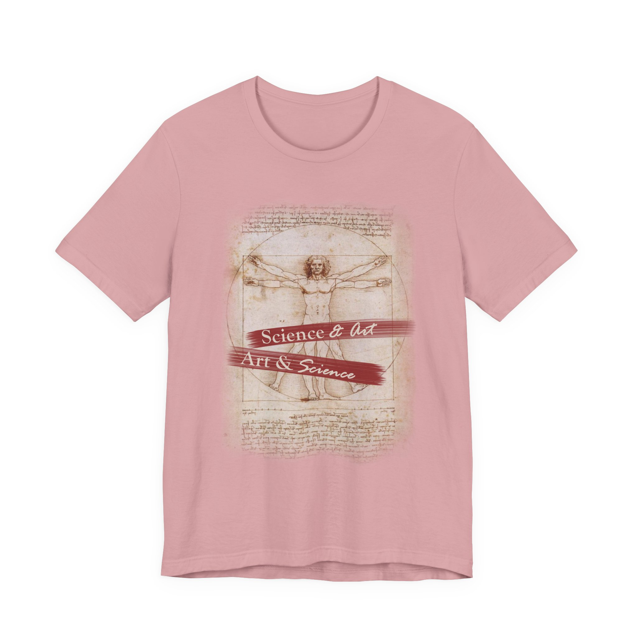 Vitruvian Man science & art tee | Leonardo da Vinci sketch shirt - Image 20