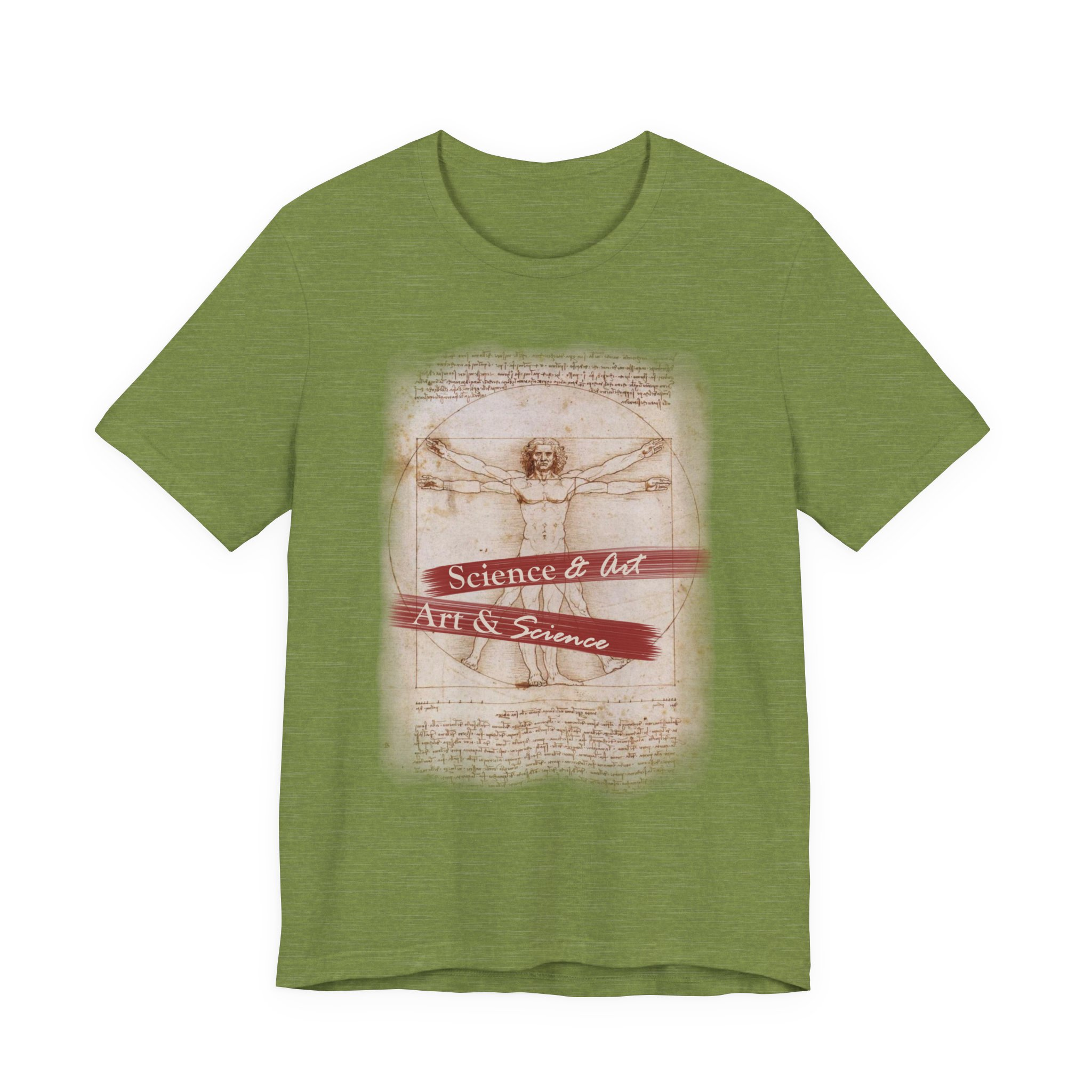 Vitruvian Man science & art tee | Leonardo da Vinci sketch shirt - Image 12